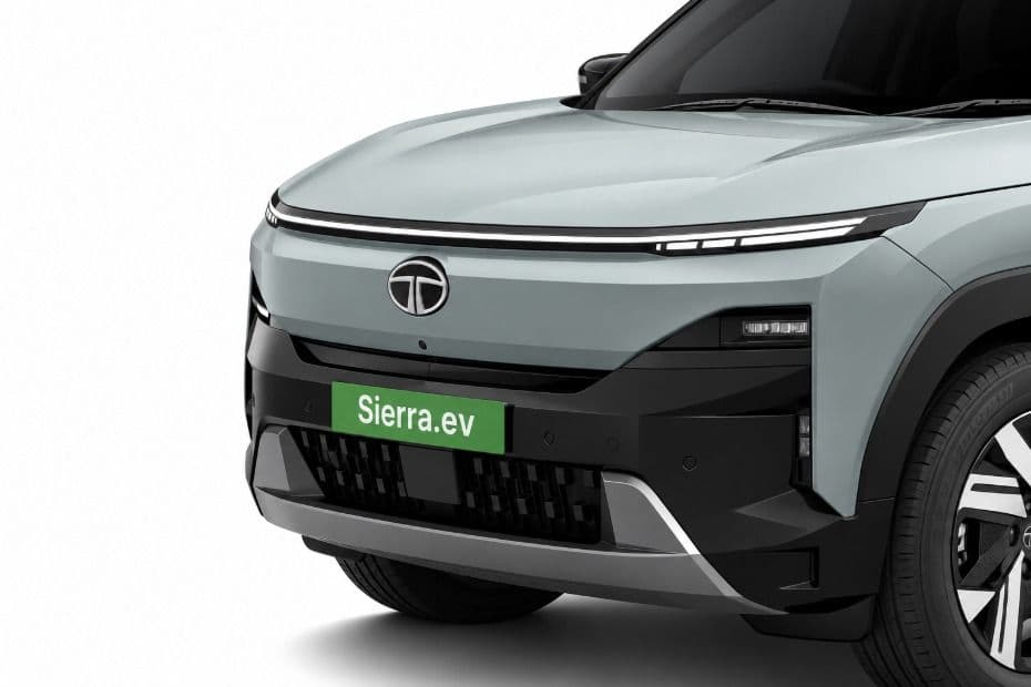Close-up of Sierra EV front fascia with integrated LED lighting elements