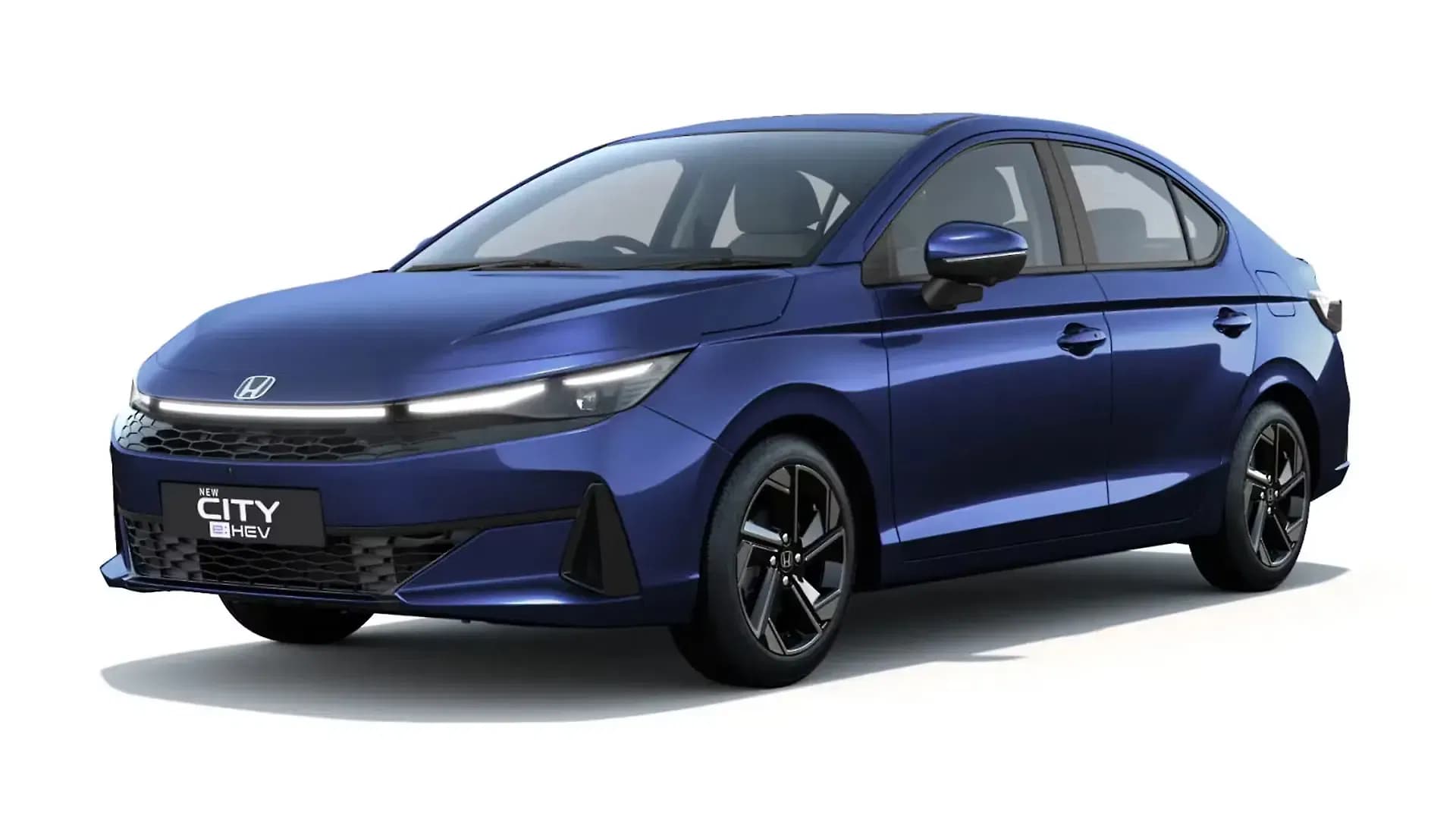 Honda City in Obsidian Blue Pearl