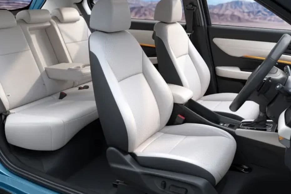 Perforated Ivory Leather Seats