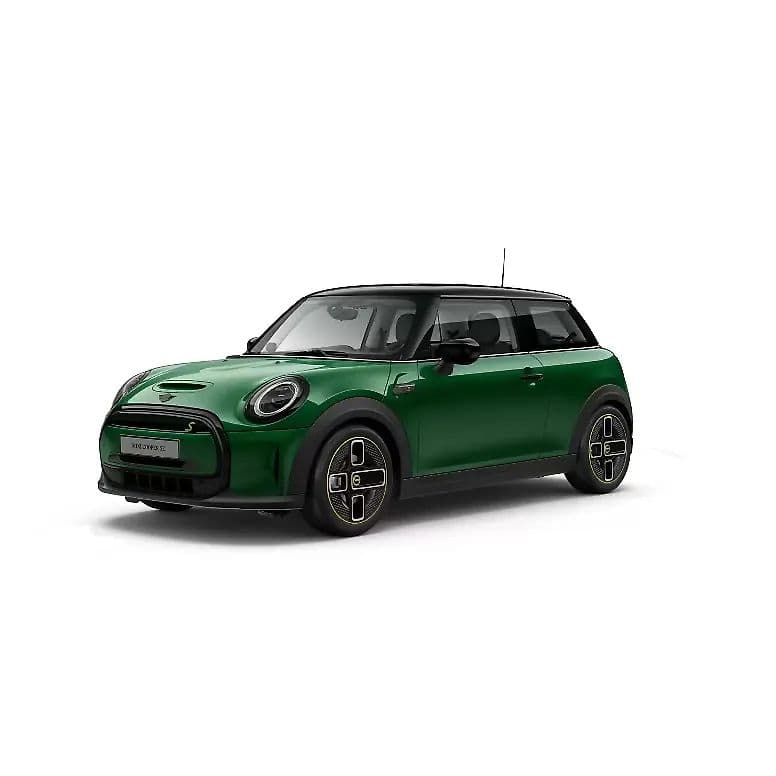 Mini Cooper SE in British Racing Green IV Metallic
