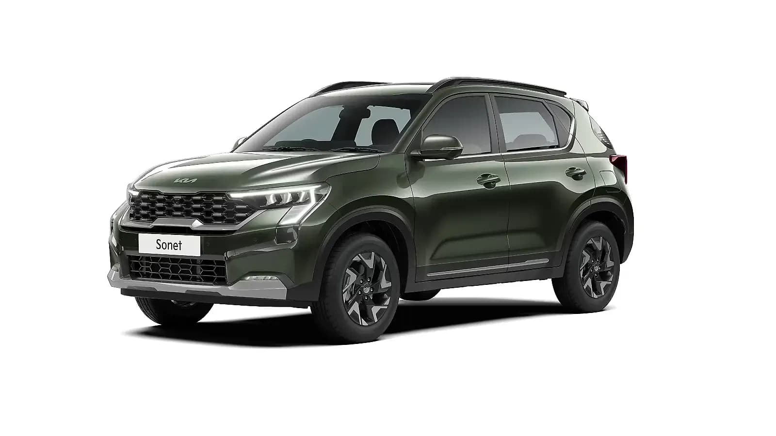 Kia Sonet in Pewter Olive