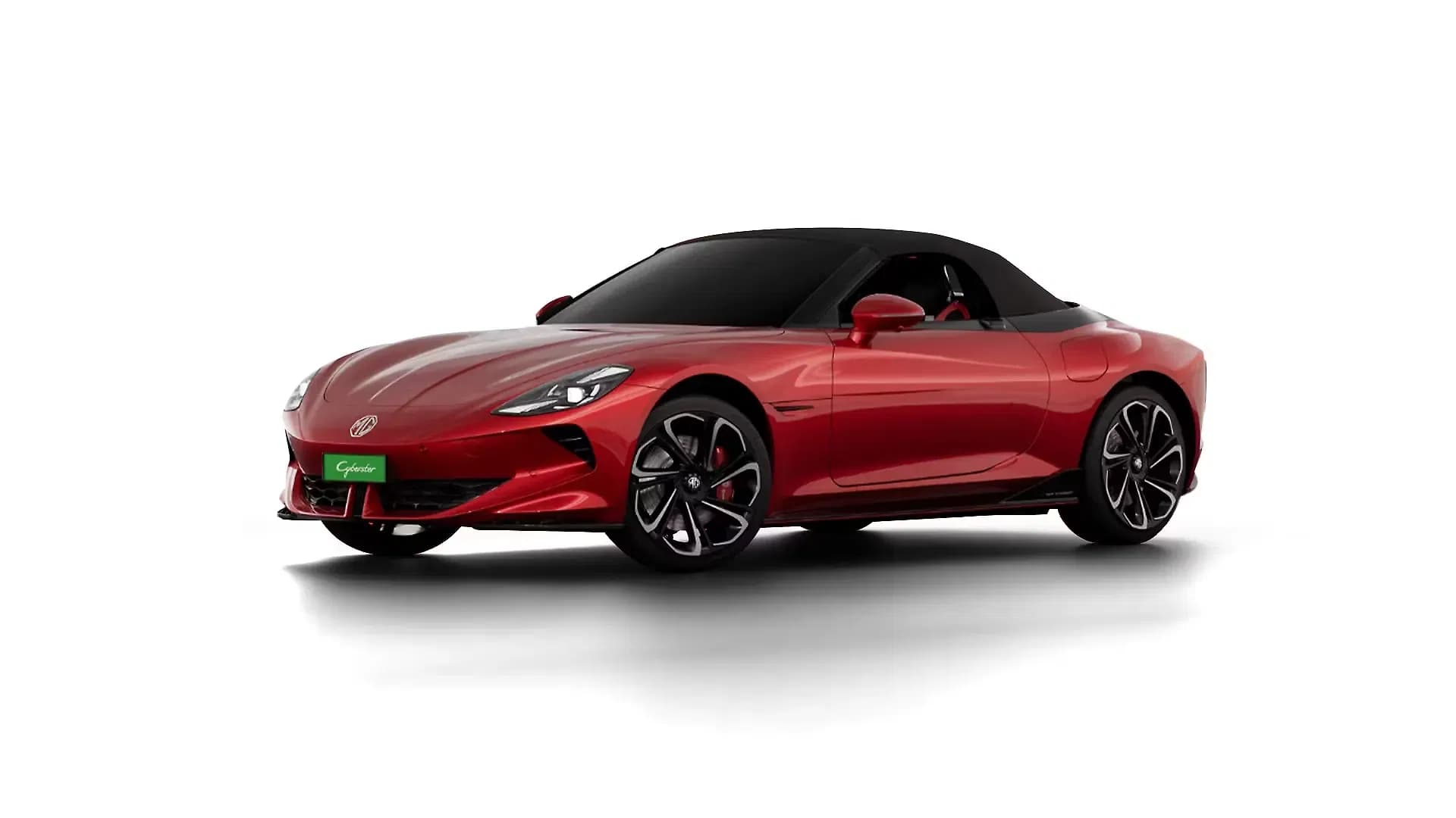 MG Cyberster in Flare Red with Black roof