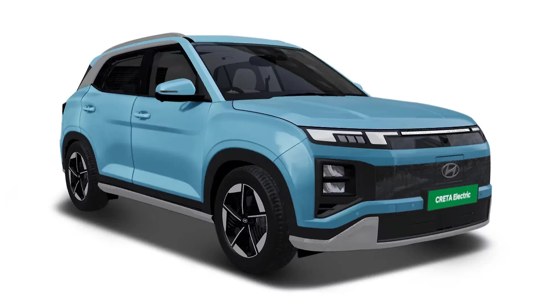 Hyundai Creta Electric in Ocean Blue Matte