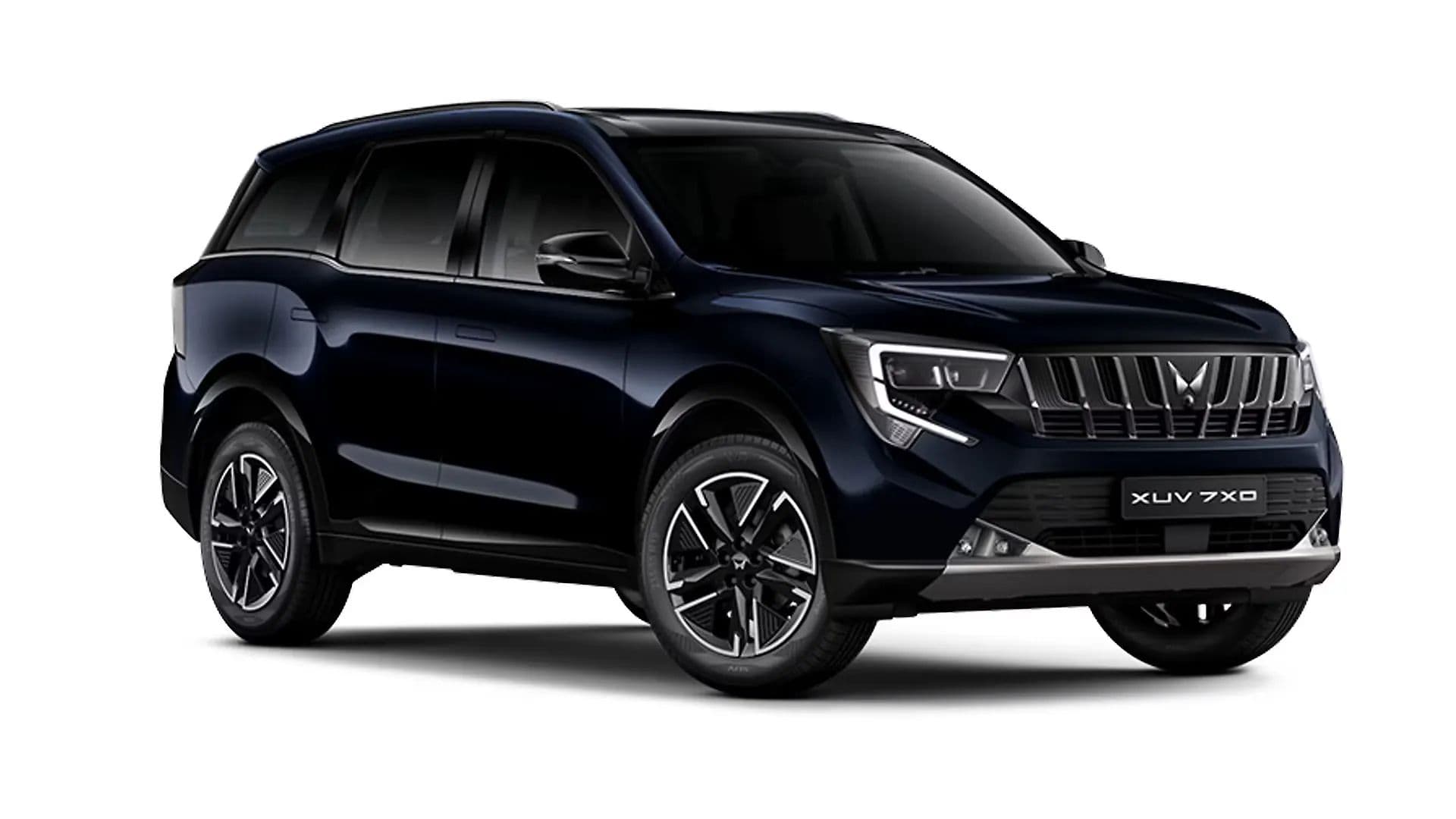 Mahindra XUV 7XO in Midnight Black with Stealth Black