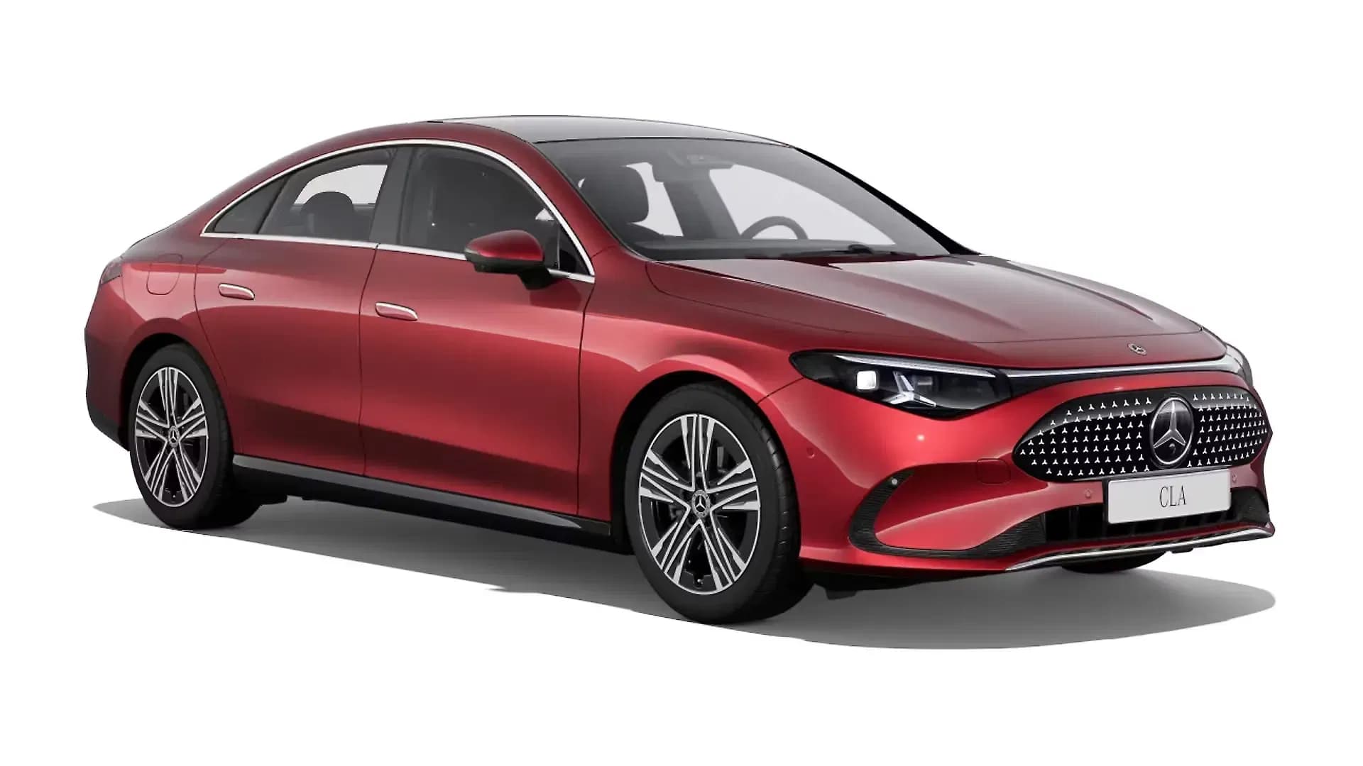 Mercedes-Benz CLA EV in Patagonia Red
