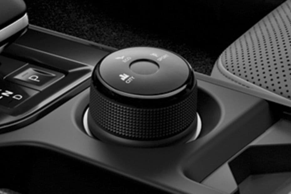 Drive mode knob showing City, Eco and Sport driving modes