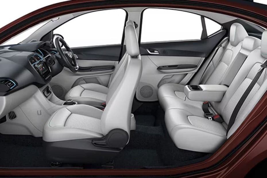 Interior view showing front and rear seating arrangement