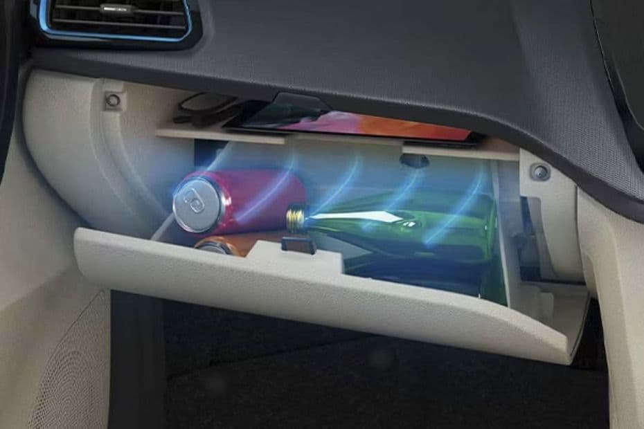 Cooled glovebox providing a convenient space to keep items cool