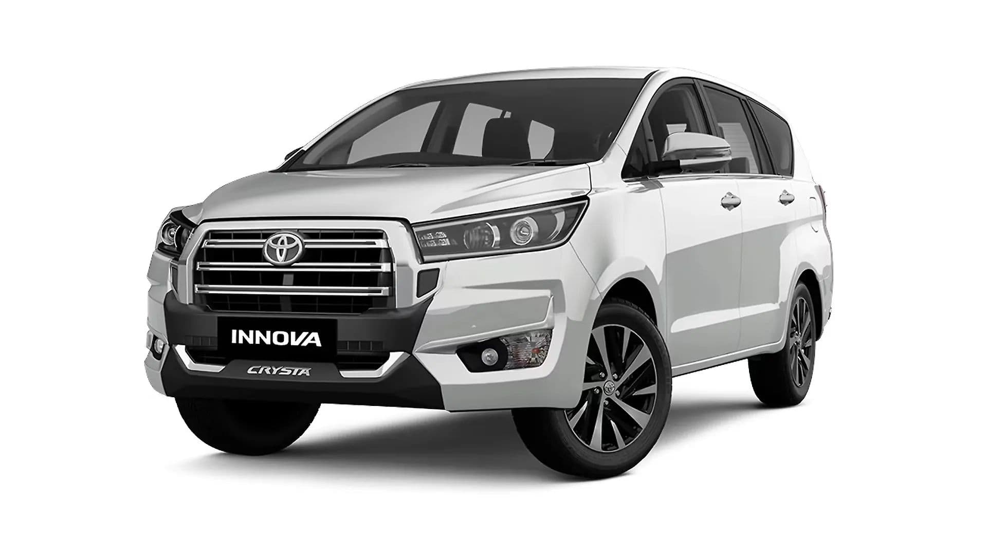 Toyota Innova Crysta in Platinum White Pearl